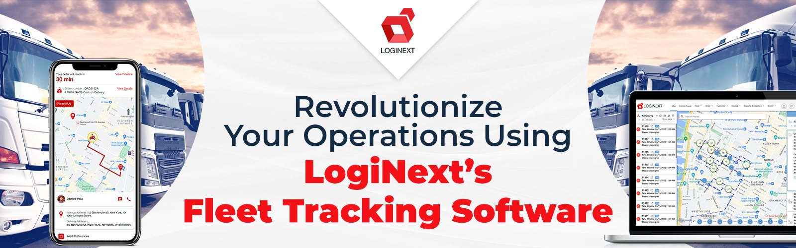 Breng een revolutie teweeg in uw bedrijfsvoering met behulp van de fleettrackingsoftware van LogiNext