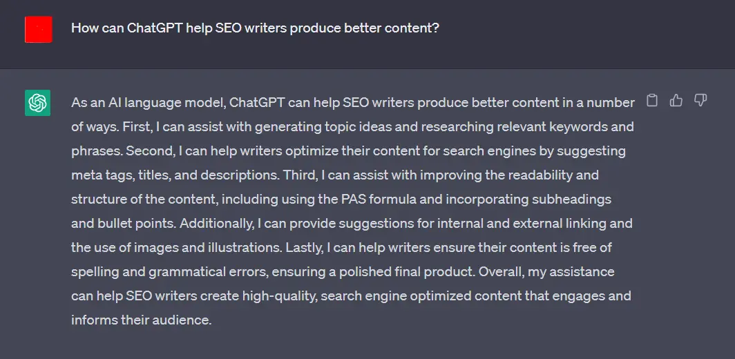 How can ChatGPT help SEO writers produce better content? 