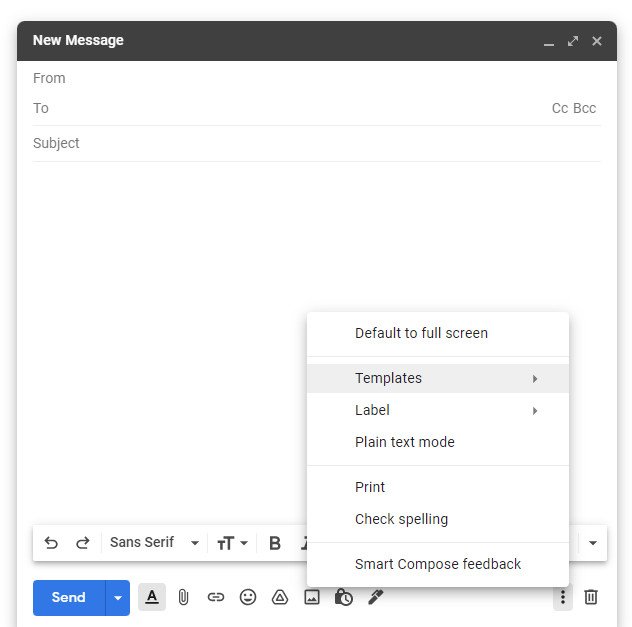 Een Gmail-sjabloon gebruiken bij het pitchen