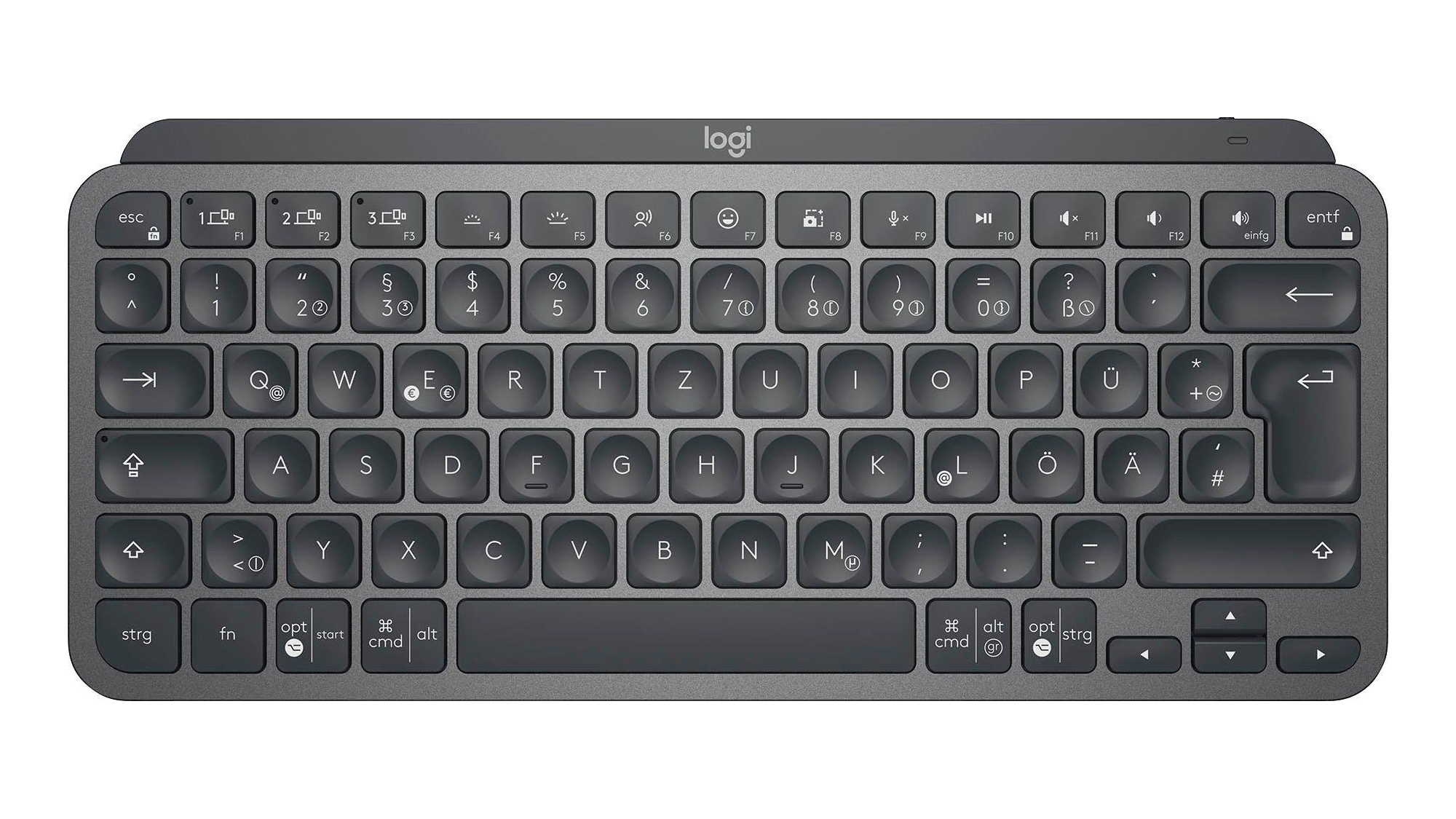 QWERTZ-Tastatur ile Logitech MX Keys Mini
