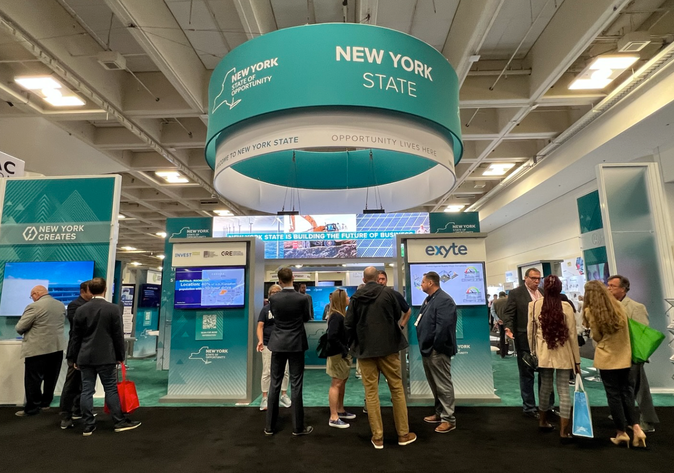 New York State's booth at SEMICON West 2023, in San Francisco, Calif. July 12. Source: Semiconductor Engineering / Susan Rambo