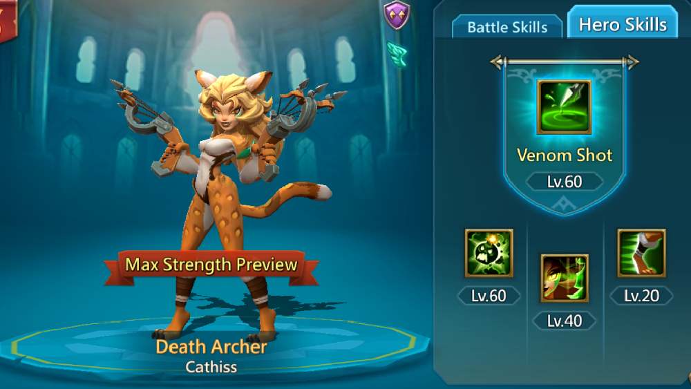 Death Archer Hero Skills