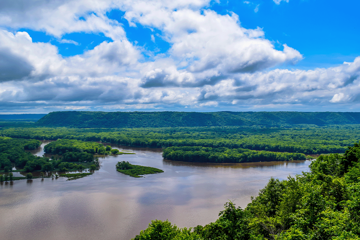 Naturbasierte Projekte_Ansicht des Mississippi River Delta_visuell 5