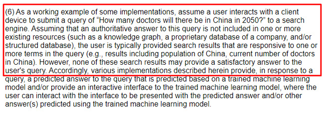 An example of utilizing a machine learning model to generate a prediction