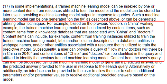 Machine learning models using parameters from a query to help generate a prediction