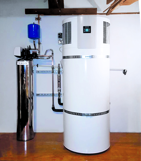Solarponics heat pump water heater