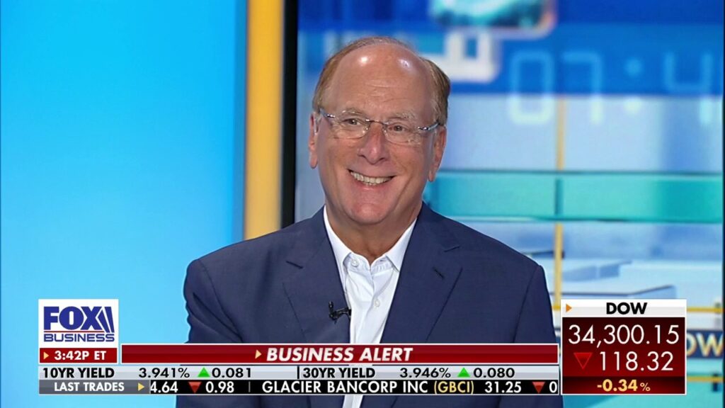 Larry Fink, Giám đốc điều hành của Blackrock, trên Fox News
