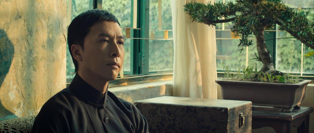 Donnie Yen deep in thought in Ip Man 3.