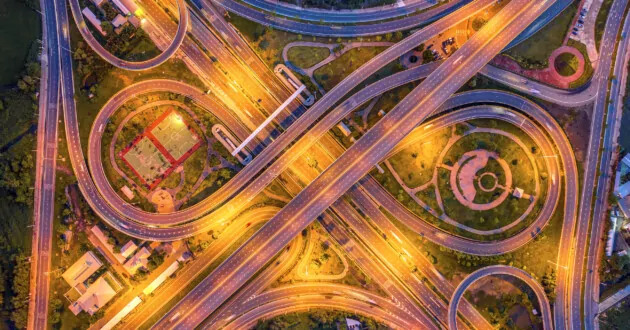 طريق بانكوك الخارجي الدائري - صورة تمثيلية للذكاء الاصطناعي والشبكات العصبية والاتصالات