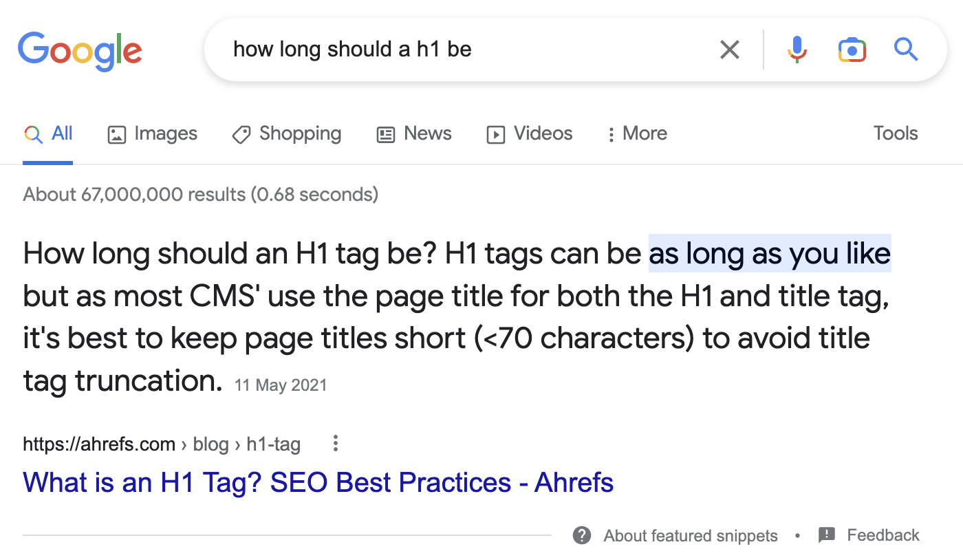 Ranking for a long-tail keyword with an FAQ section 