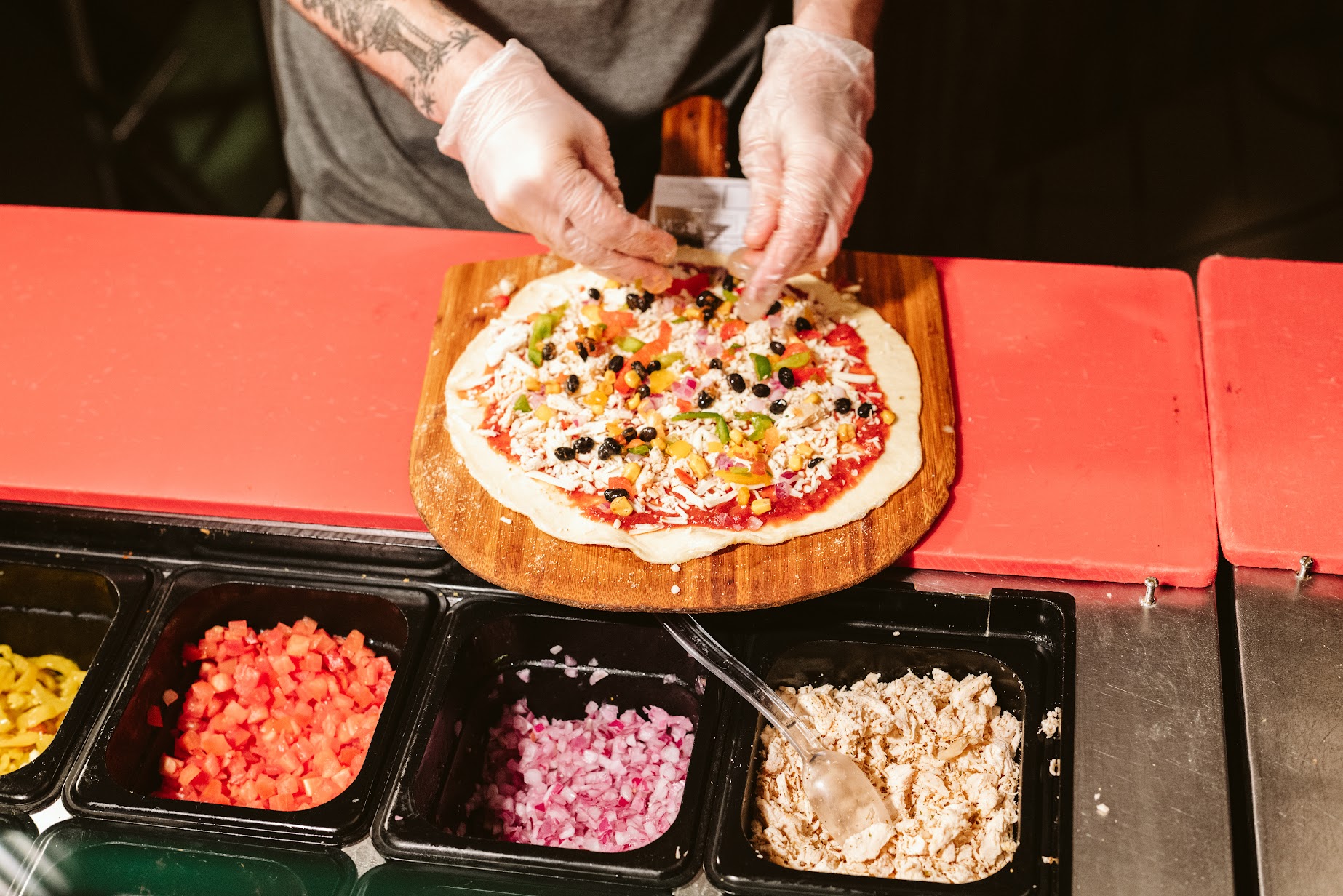 create your own Pyro's pizz at Pyro's Fire Fresh Pizza menu
