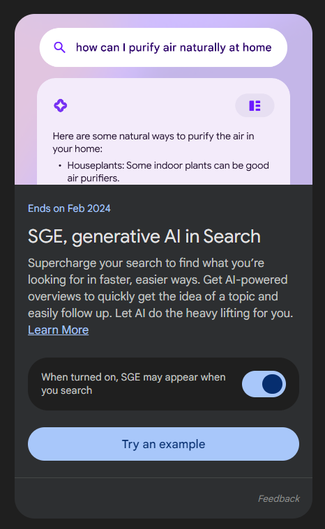 How to use Google's Search Generative Experience SGE | AI-powered search tool