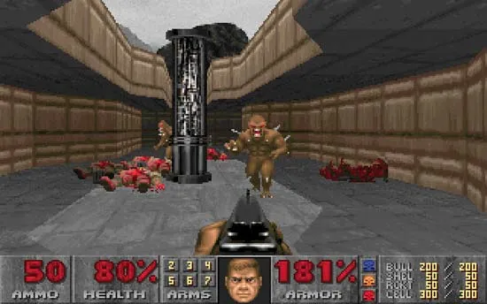 Oyunlar, metin tabanlı RPG'ler olarak başladı ve Doom 1993 gibi birinci şahıs nişancı oyunlarına geçti.