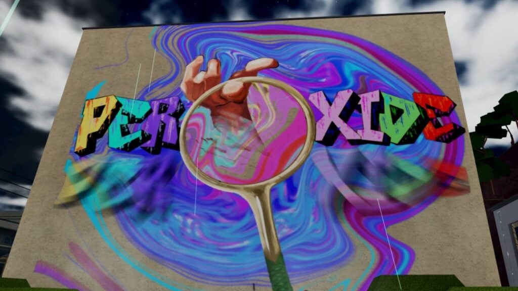 Hình ảnh nổi bật cho danh sách bậc Peroxide Shikai của chúng tôi. Nó hiển thị một màn hình trong trò chơi với dòng chữ graffiti xoáy có dòng chữ 'Peroxide'.