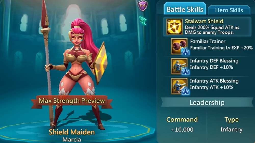 Shield Maiden Battle Skills