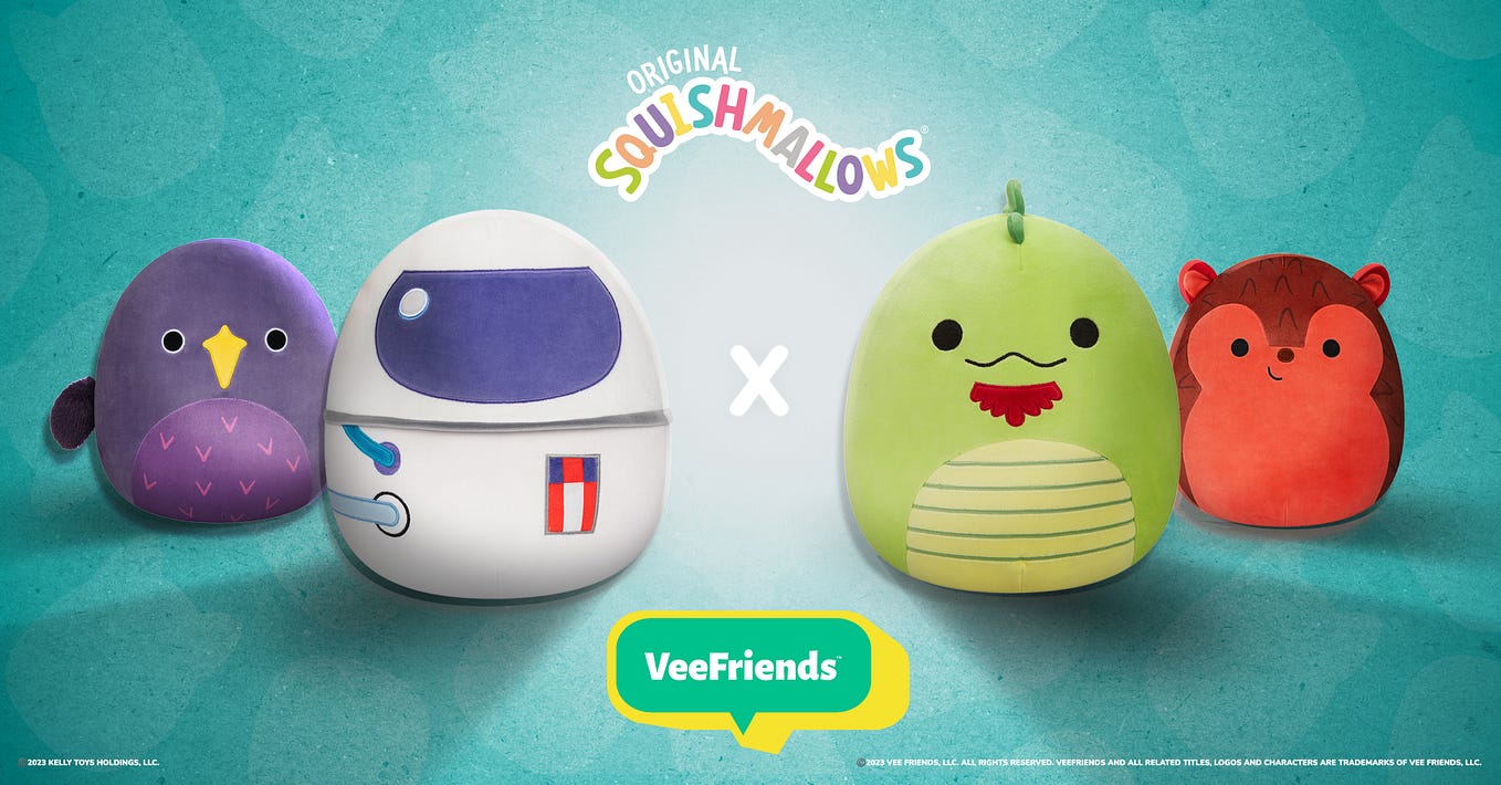 شركاء VeeFriends ™ مع Toy Powerhouse ، Jazwares ، لإصدار Squishmallows ™ الحصري