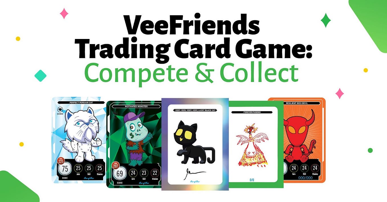 Maak kennis met de nieuwe VeeFriends Series 2 Collectible Trading Card Game: VeeFriends Compete and Collect!