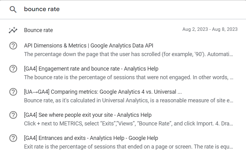 Hoe vind je het bouncepercentage in Google Analytics 4
