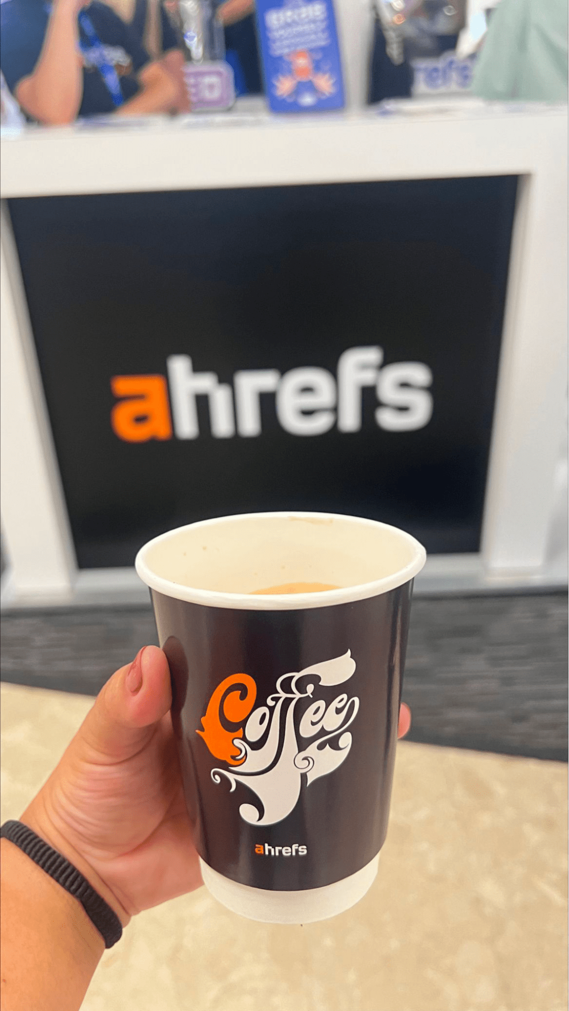 Het koffiekopje van Ahrefs