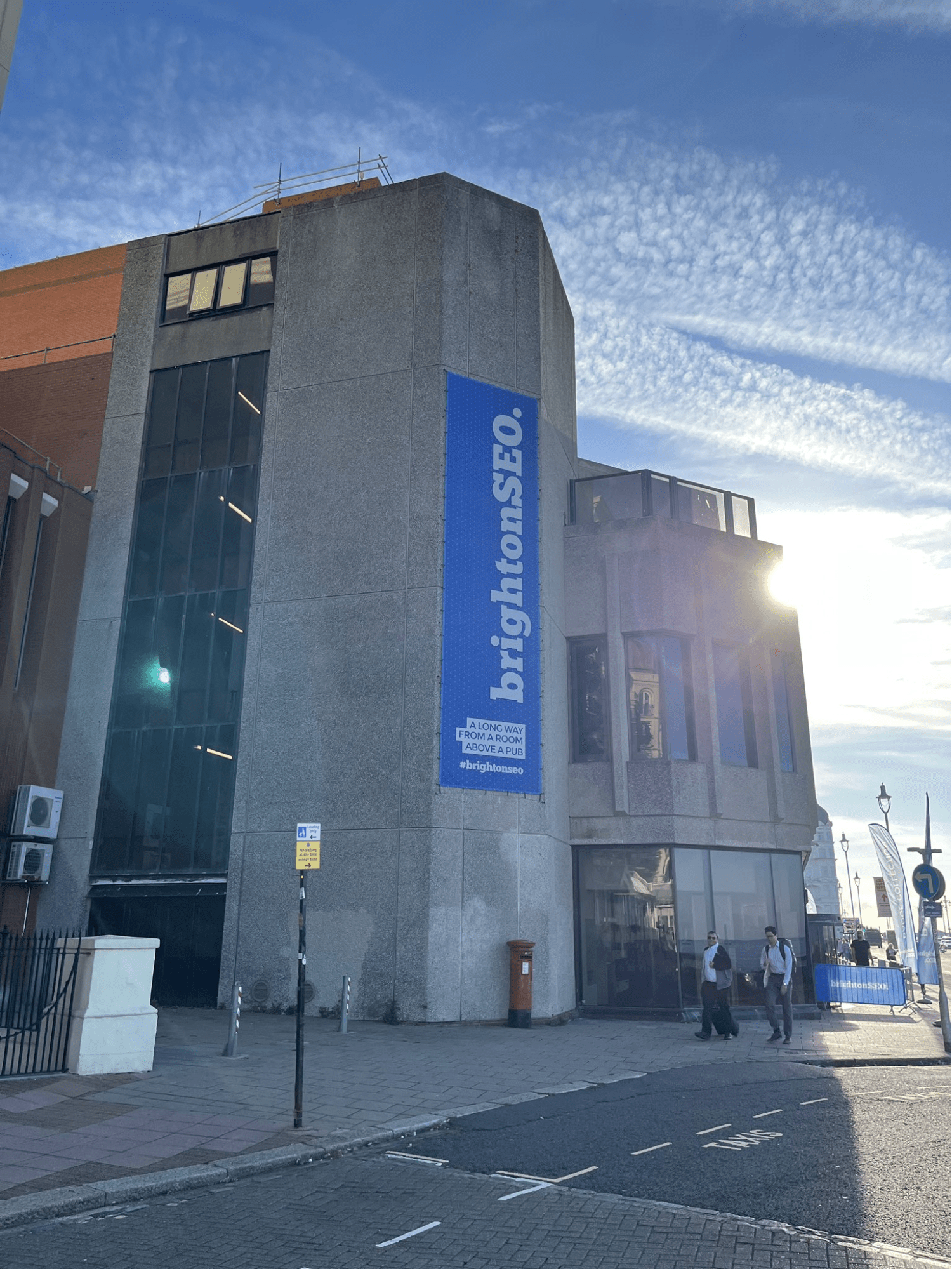 BrightonSEO with blue skies 