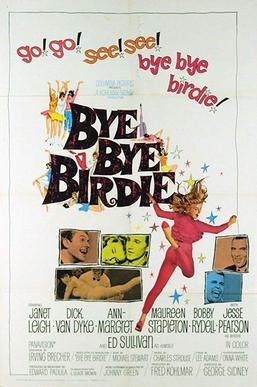 Een afbeelding van de poster van de film "Bye Bye Birdie"