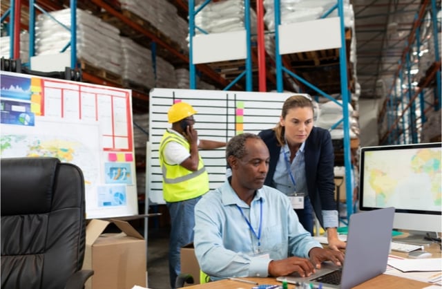 Warehouse employees forecasting demand