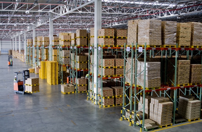 Wide look at a distribution center