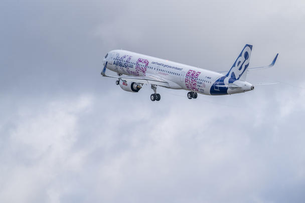 A321XLR first flight Toulouse