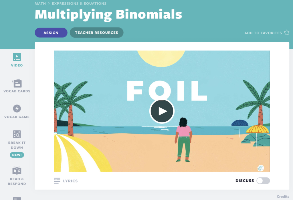 Multiplying Binomials video lessons