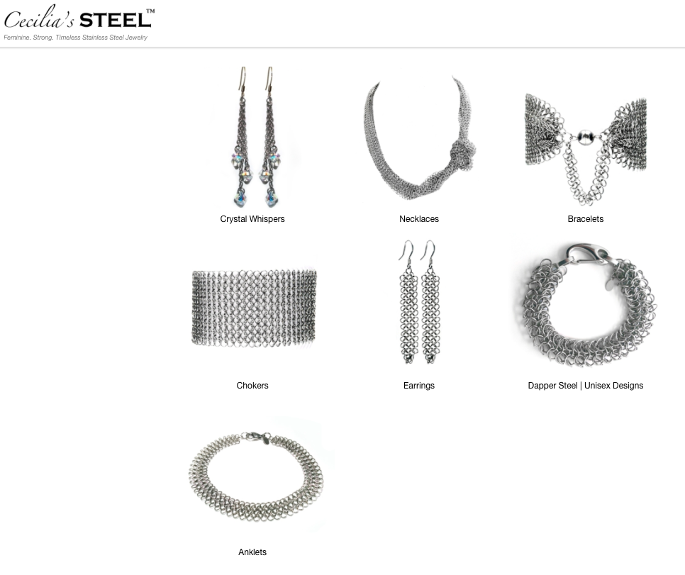 The Cecilia's Steel Jewelry