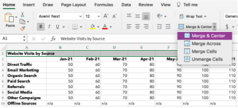 Cómo centrar datos en Excel