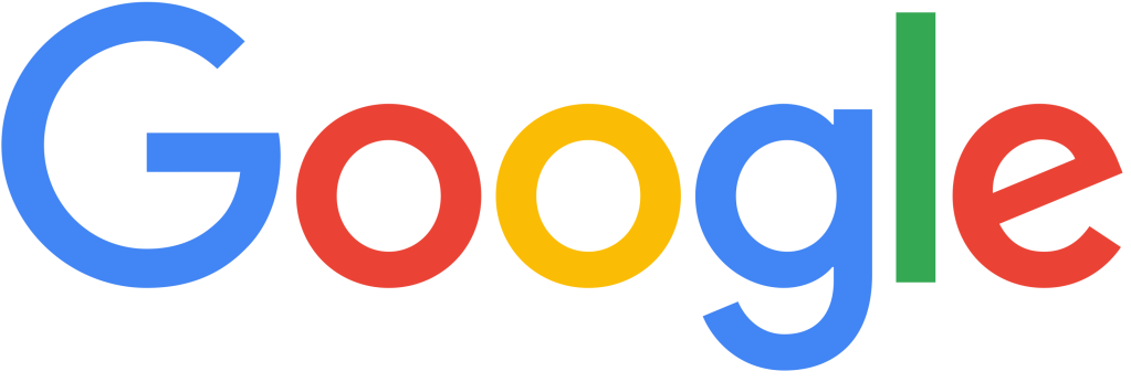 青色の「G」、赤色の「o」、黄色の「o」、青色の「g」、緑色の「l」、赤色の「e」の Google ロゴ。