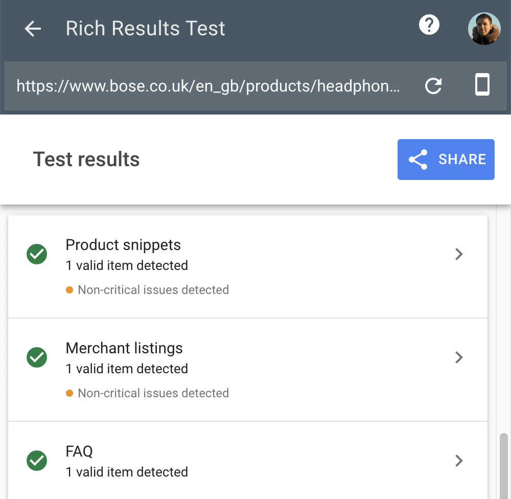 Инструмент Google для тестирования расширенных результатов