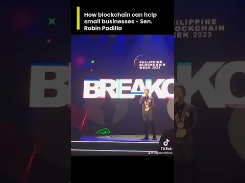 Clip del discurso de apertura de la Semana Blockchain de Filipinas 2023 del senador Robin Padilla