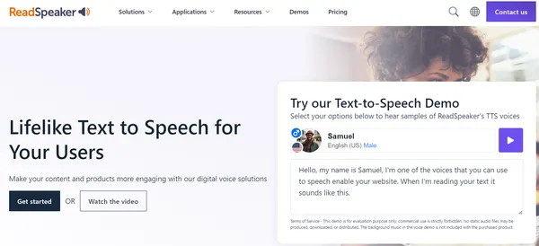 ReadSpeaker | best voice cloning software