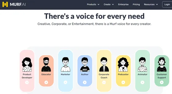 Murf | beste Software zum Klonen von Stimmen