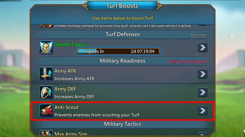 anti scout while attacking