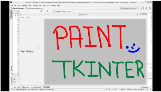 Application de peinture de base : projet Python