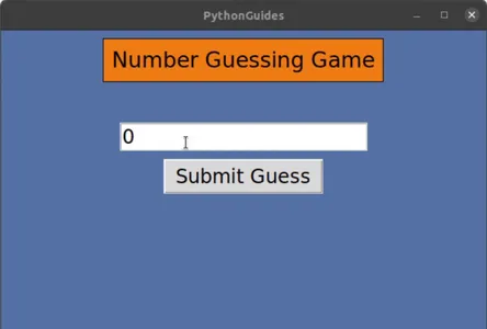 Devinez le projet Number Python