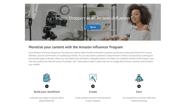 Amazon influencers-programma