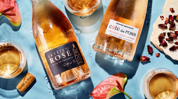 Rosés offered onboard as part of Delta's wine program