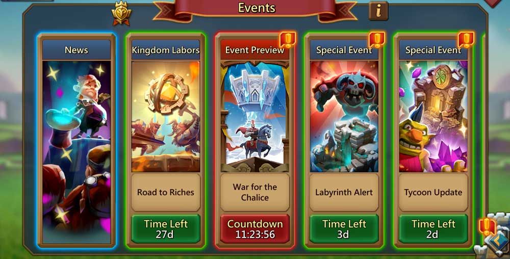 Kingdom Labor Event Button