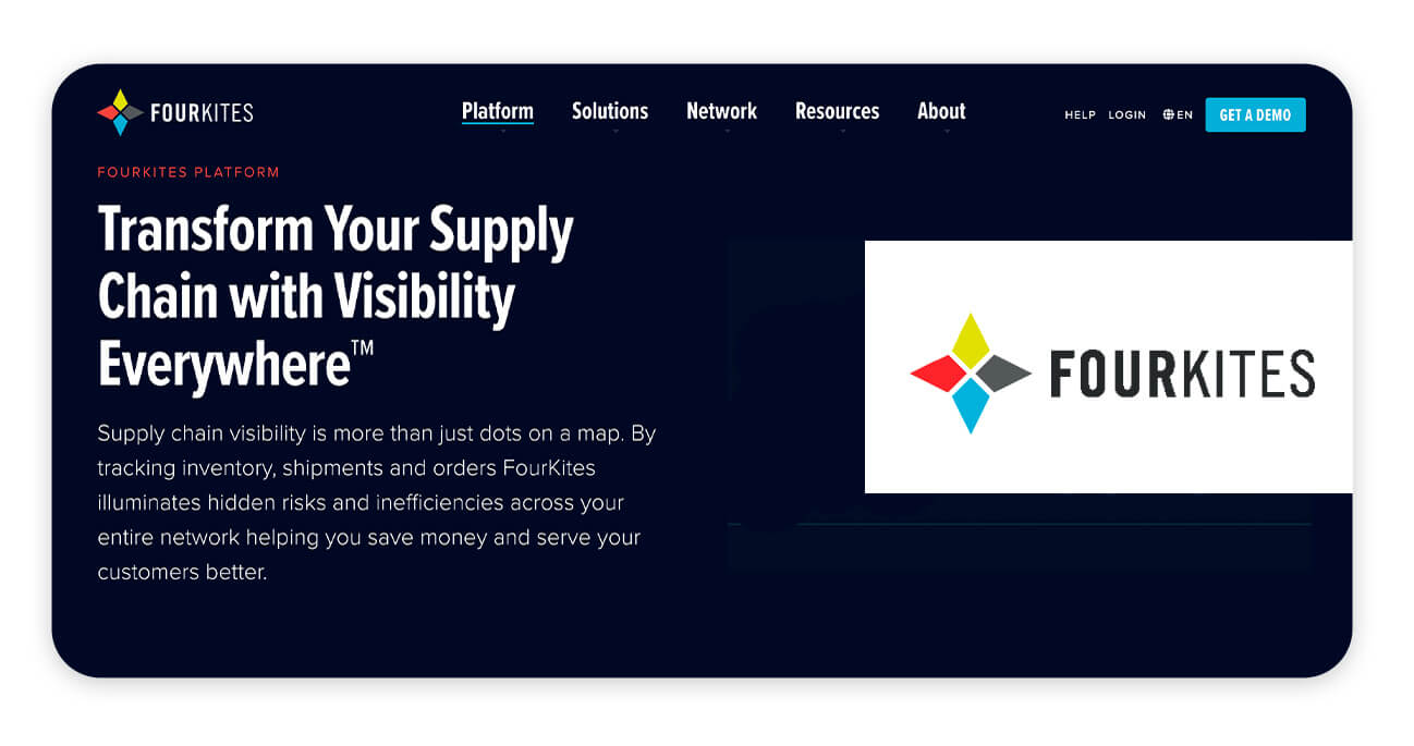 FourKites Supply Chain-programvara