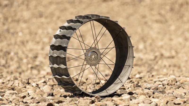 3D 프린팅된 달 탐사차 바퀴