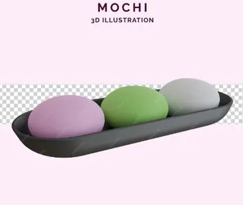 Ilustración 3D Mochi | Generadores de objetos AI 3D