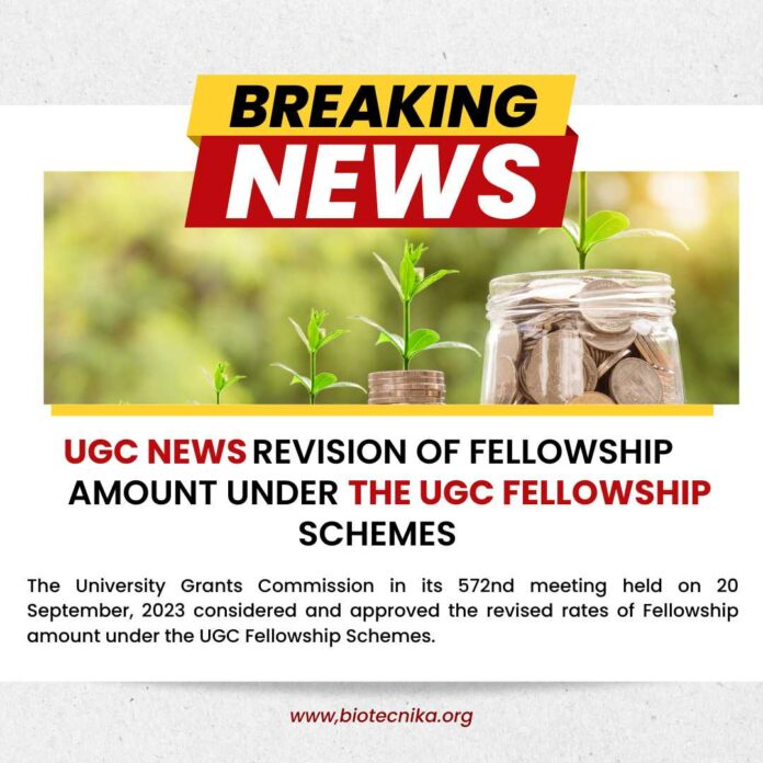 UGC Revision of Fellowship