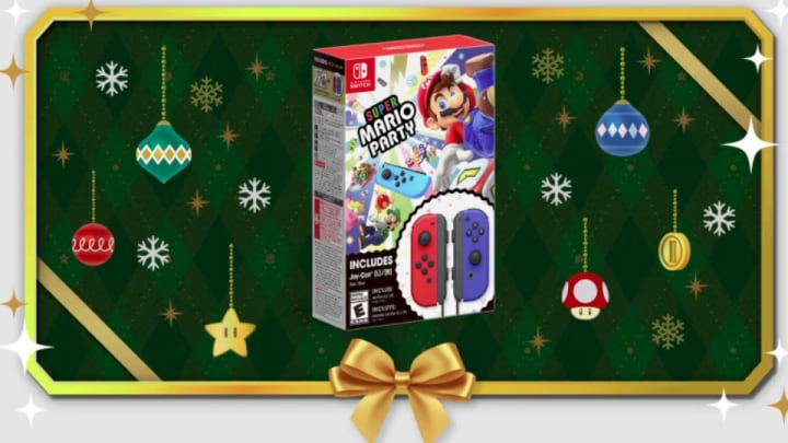 Paquete Super Mario Party y Joy-Con rojo y azul