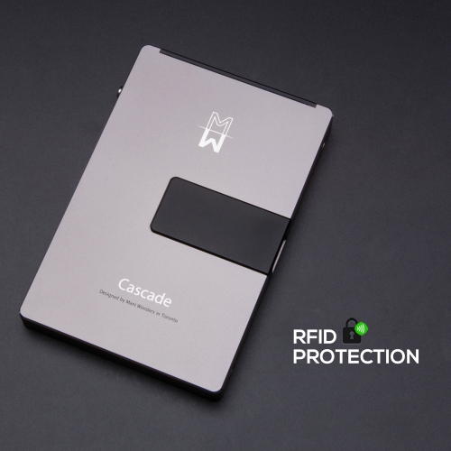 600346192157 Silver RFID Security - Campaign:  Cascade Pro Trackable Performance Wallet