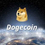 Simbol Dogecoin.