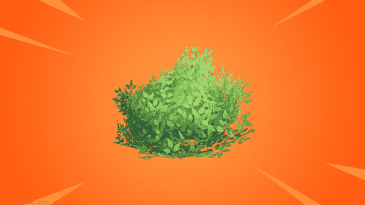 Consumable Bush in Fortnite on an orange background